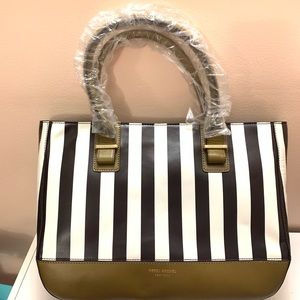 Henri Bendel Striped Tote Bag